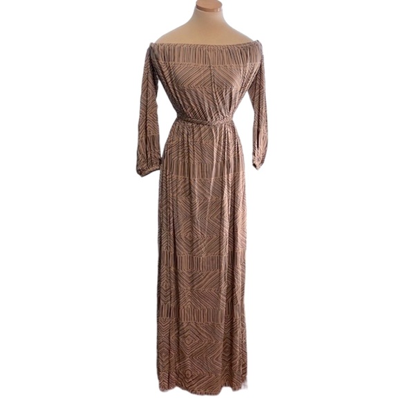 Rachel Pally Pattern Print Maxi Dress, Tan, Small - Picture 6 of 14